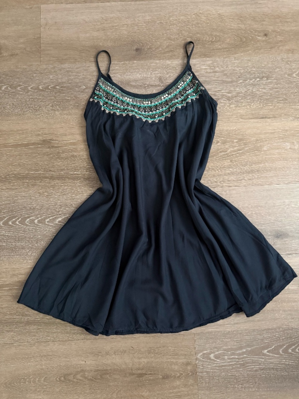 American Eagle Y2K Embellished Swing Cami Dress